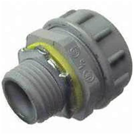 Halex Conduit Fitting Connector, 3/4 in, Liquid-Tight, Nylon 6947170